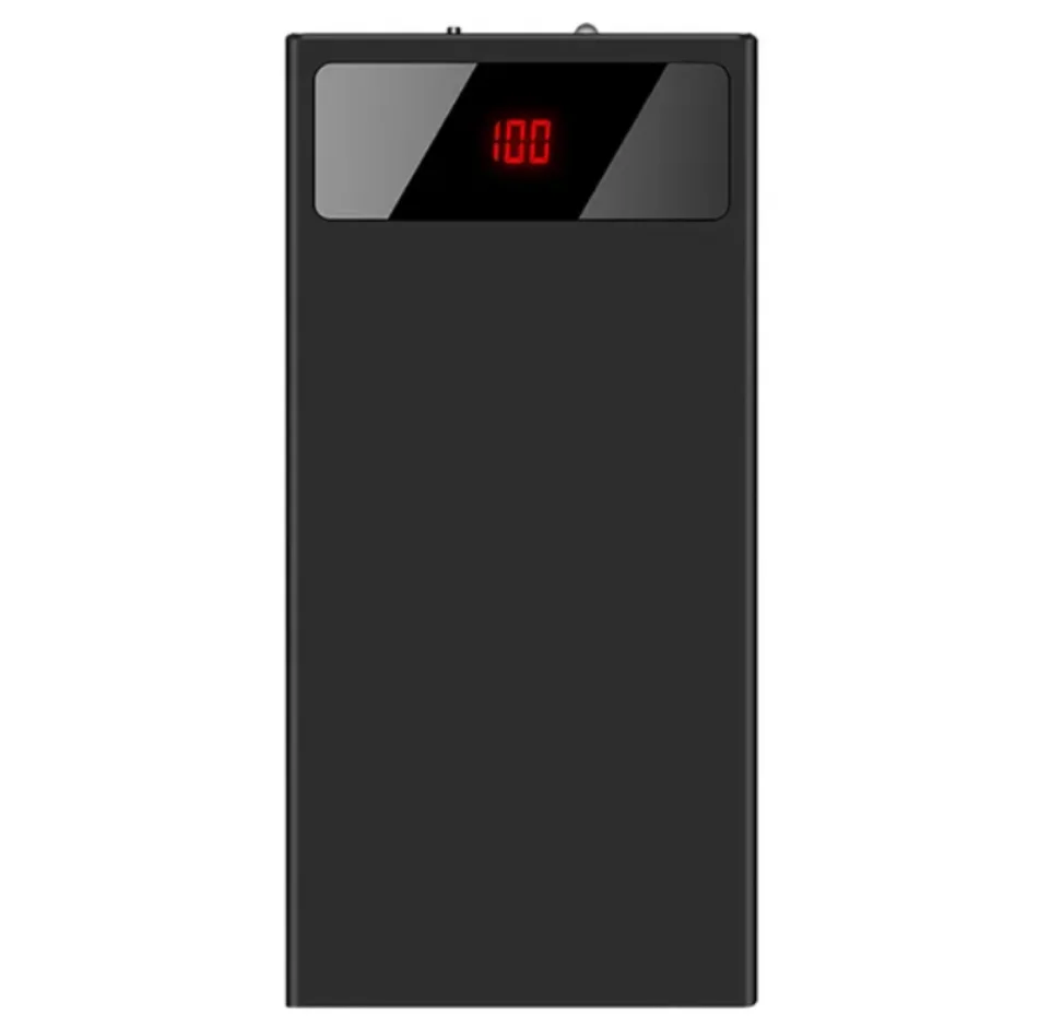 

Внешний аккумулятор 20000 мАч, ультратонкий, с двумя USB-портами, фонариком и индикатором заряда