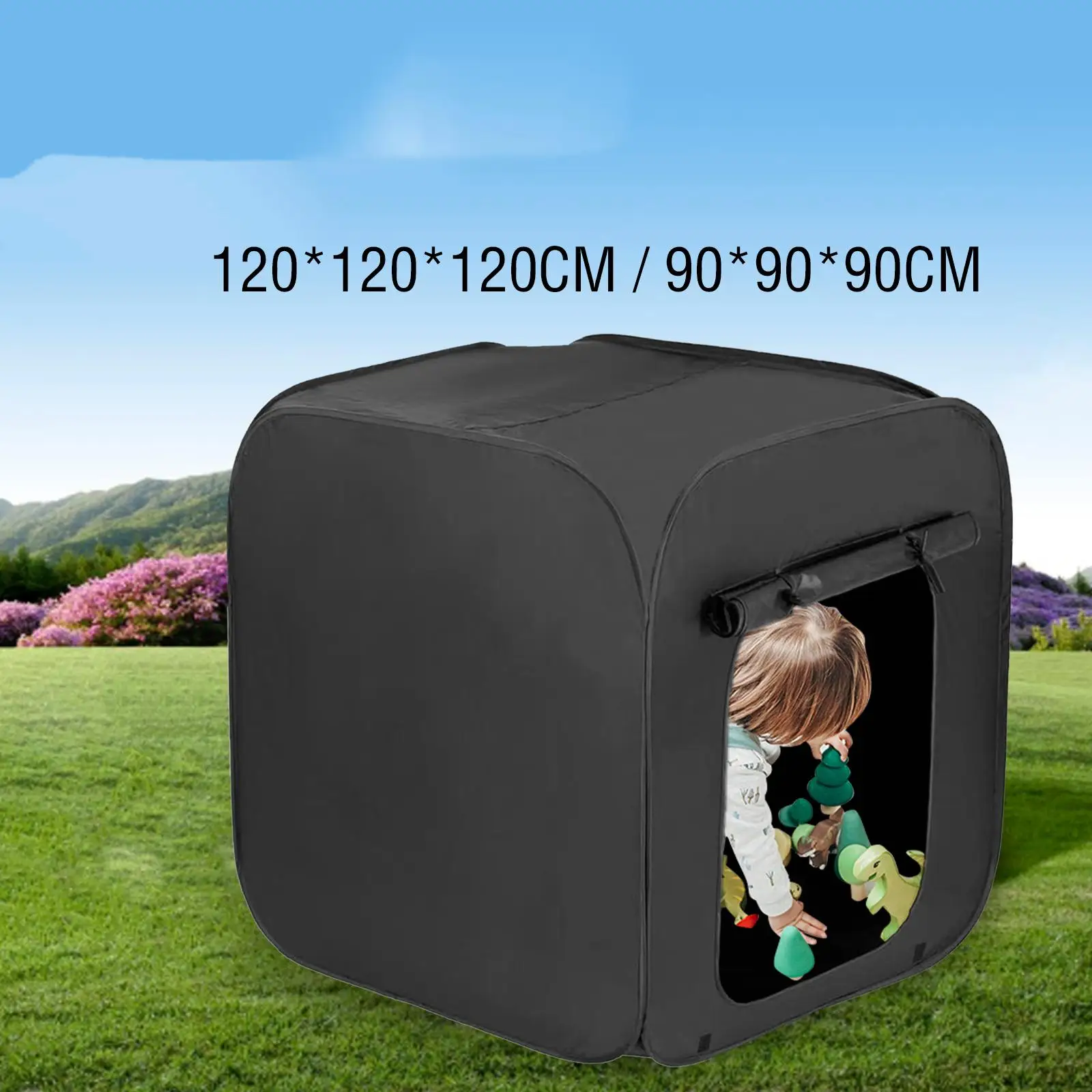 

Portable Children's Blackout Tent for Outdoor Fun - Simple Assembly And Excitement