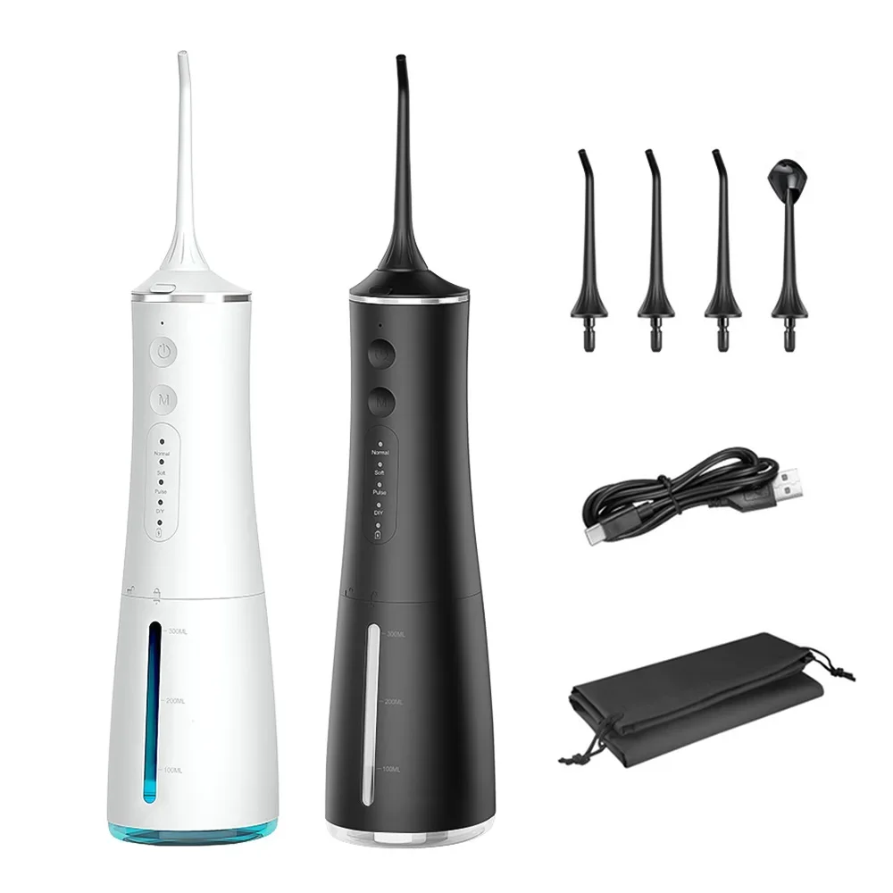 New Stock Water Flosser Manufacturer 300ml Cordless Water Jet Flosser Portable Oral Irrigator For Teeth Cleaning