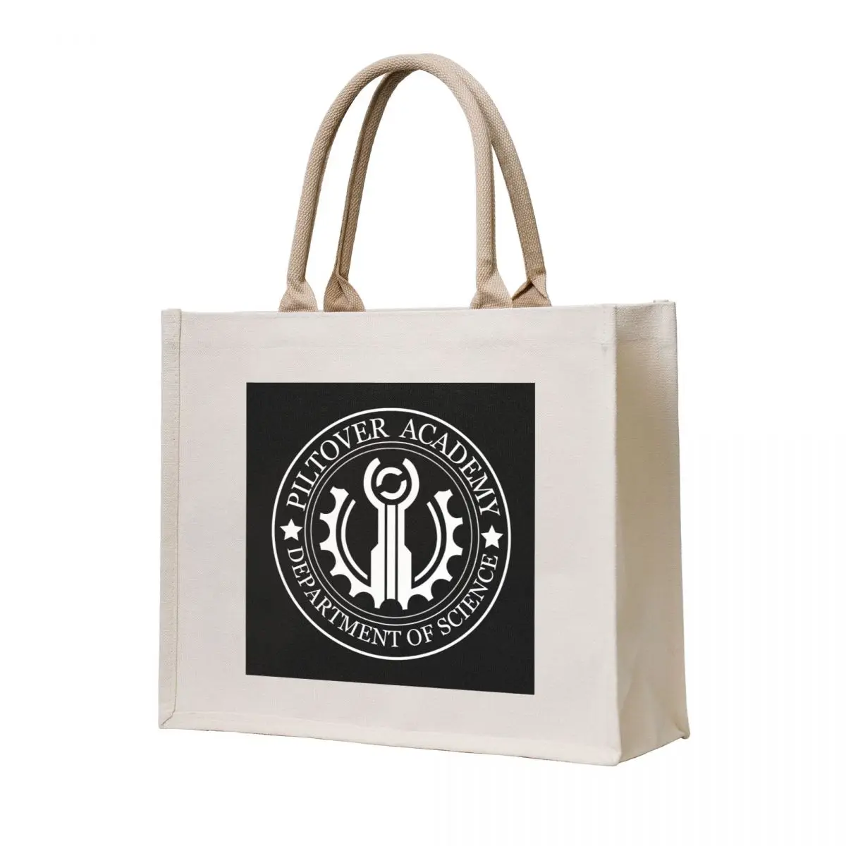 

Piltover Academy with Logo BUT WHITE Tote Bag Candy bags hand bag Cloth bags Canvas stote bag