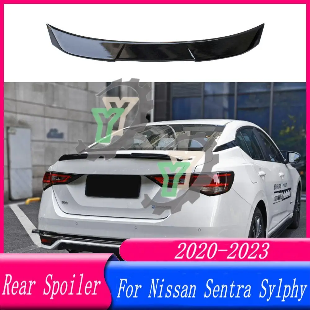 

20 21 22 23 High Quality ABS Plastic Car Rear Trunk Spoiler Rear Wing Lip Trim For Nissan Sentra Sylphy 2020 2021 2022 2023