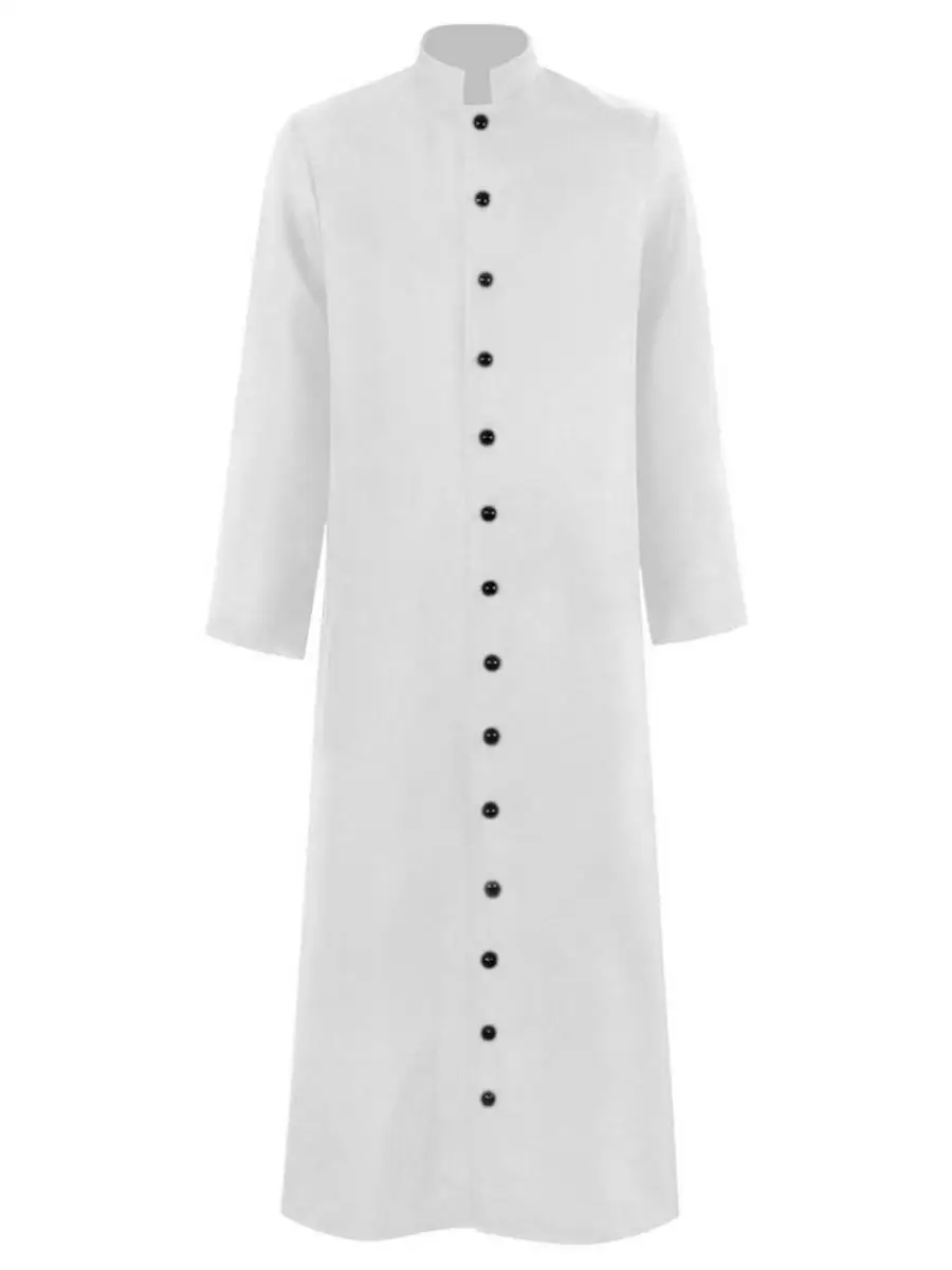 Novo loween medieval monástico robe feiticeiro traje sacerdote terno igreja sacerdote cosplay roupas femininas traje de palco étnico