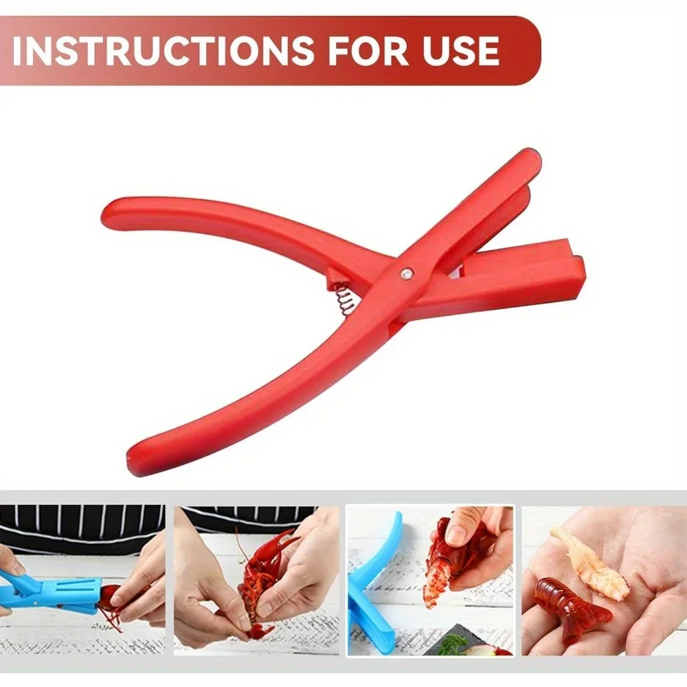2PCS Crawfish Peeler Shucker Sheller Tool for Peeling Cooked Shrimp Tails Crayfish Shelling Device Seafood Kitchen Gadget