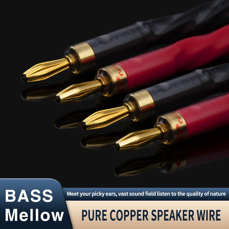 Speaker Cable Western Electric Gold plated oxygen-free pure copper High End Audio Amplifier Cabl e Microphone adaptador p2