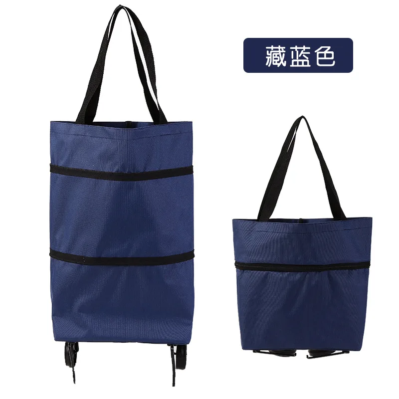 Folding Shopping Bag Shopping Buy Food Bag on Wheels Bag Buy Vegetables Shopping Organizer Portable Bag Kitchen Accessories