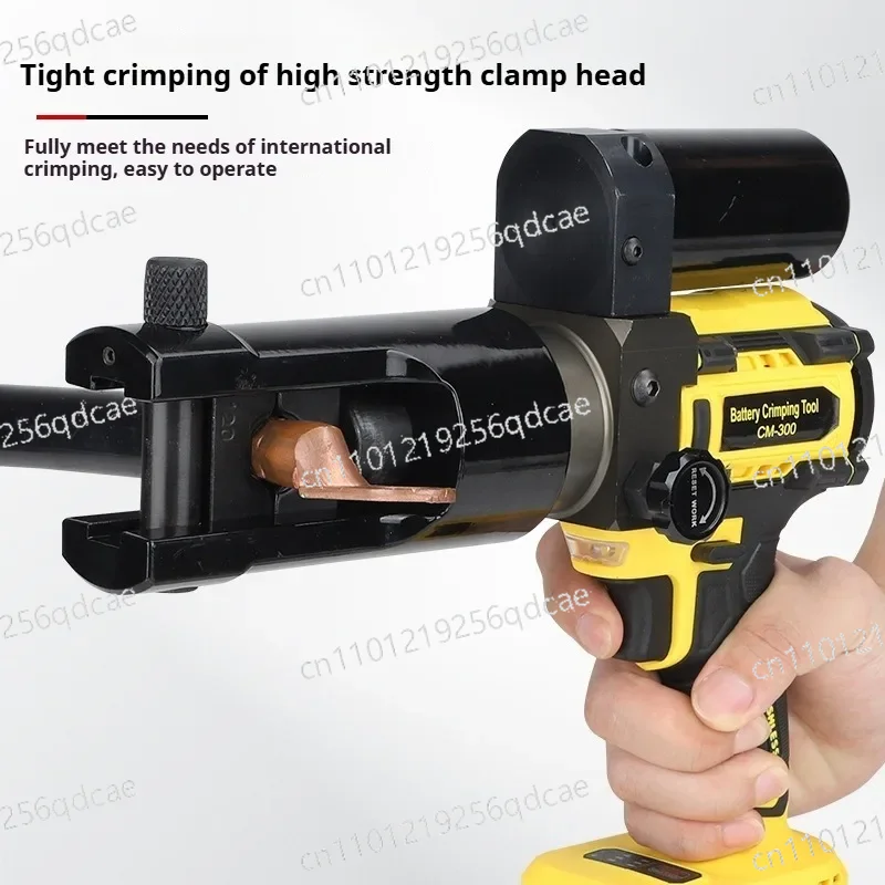 

CM-300 Electric Hydraulic Crimping Pliers 18V/3.0Ah Rechargeable Wire Crimping Pliers Copper Aluminum Terminal Crimping Pliers