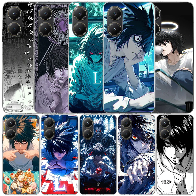 Funda de teléfono N-Note D-Death L Lawliet para Xiaomi Poco X5 X6 X7 Pro F7 M7 M8 X3 Redmi 15 15C 13 13C 12 12C 10 10A 10C 9T