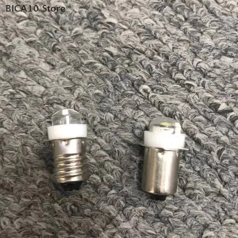 1Pc 3V/4.5V/6V 0.5W Torch Flashlight Bulb 6000K White LED E10 Socket Replacement Bulb for Torch LED Bulb