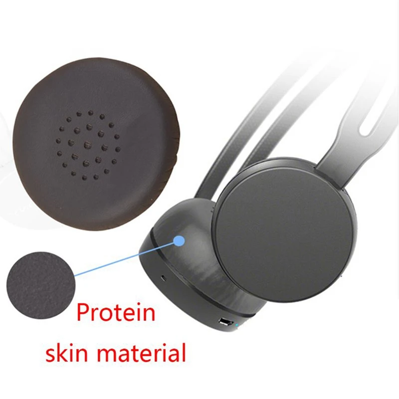 1Pair Foam Ear Pads Cushion Leather Earpad For Sony WH-CH400 Headphone