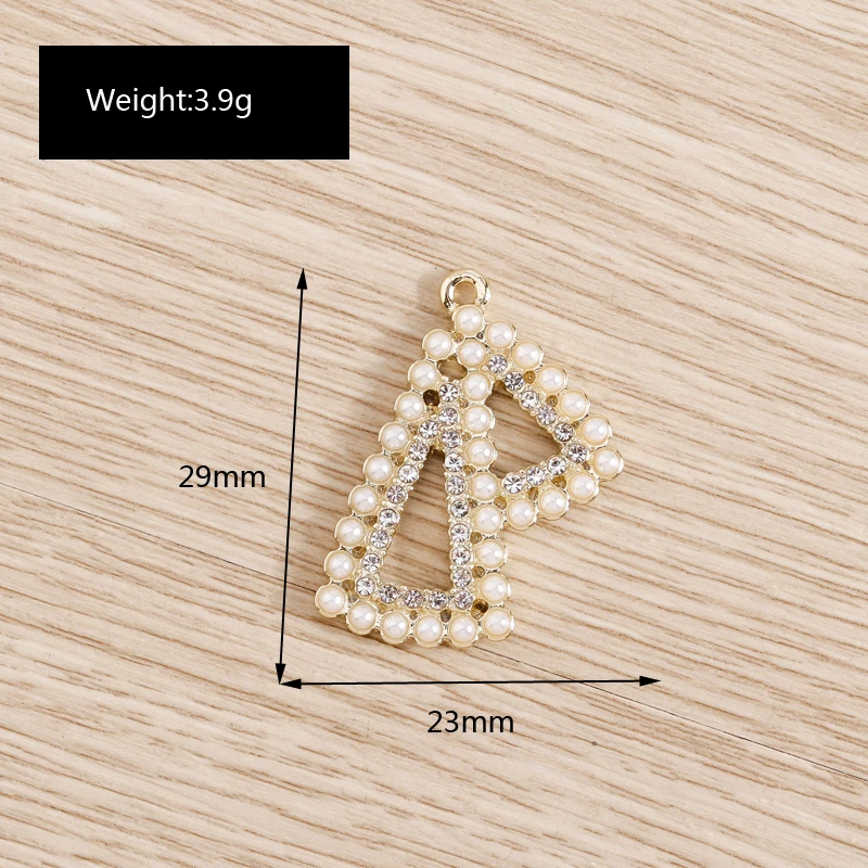 4pcs 23x29mm Cute Pearl Crystal Bow Tie Charms Pendants for Jewelry Making Necklaces Earrings Bracelets DIY Crafts Accessories