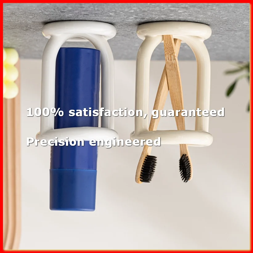 

Ceramic Toothbrush Holder Bathroom Shelving Toothpaste Holder Storage Rack Bathroom Product Shelf Desktop Storage Holder A-A79M
