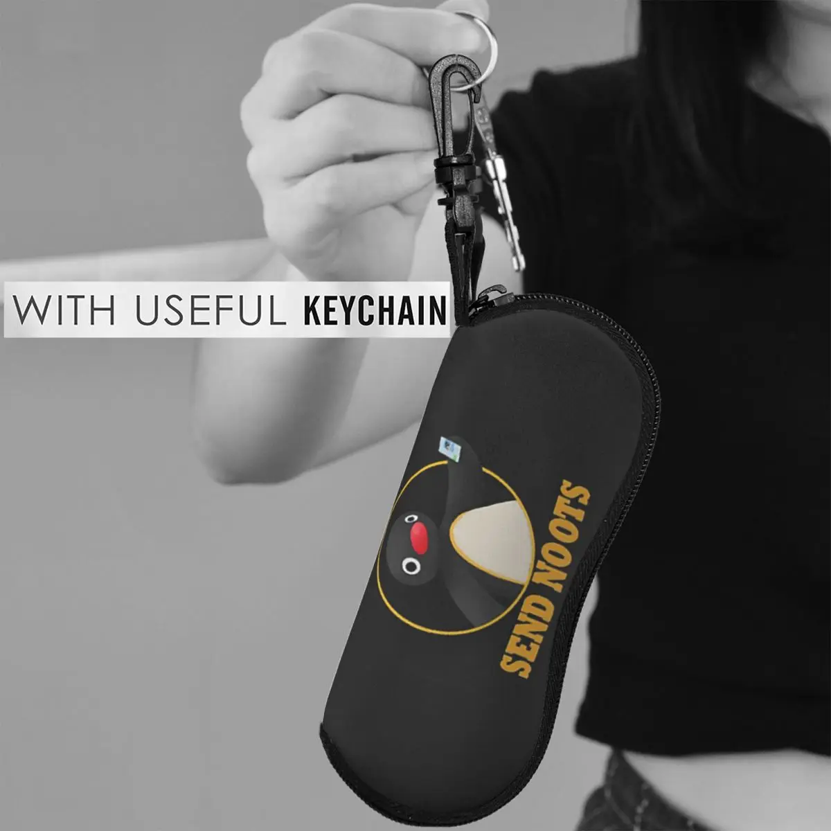 Pingu Pinga Penguin TV Shell نظارات حافظة نظارات شمسية واقية صندوق النساء الرجال لينة النظارات حقيبة الحقيبة