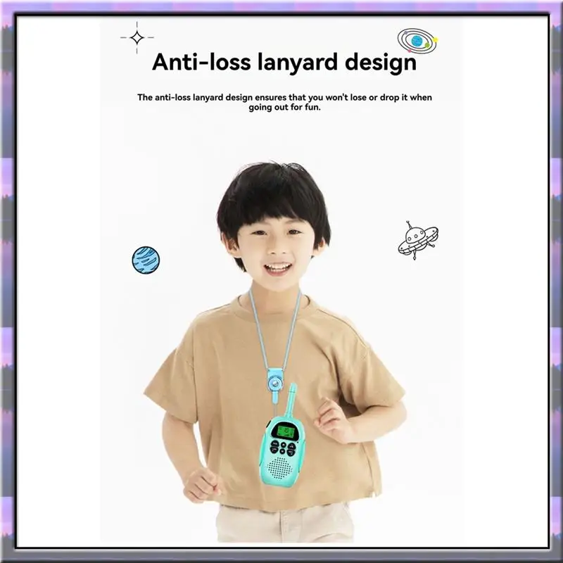 A49U 1 Para Bezprzewodowych Radiotelefonów Dziecięcych Walkie Talkie Interaktywne Zasięg 3KM Transmisja dla Dzieci