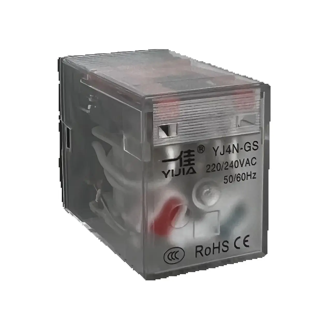 Zusen YJ4N-GS AC 220V DC 12V 24V 5A Coil Small Intermediate Relay Low Power 4 Groups of  8 Pins with Lights