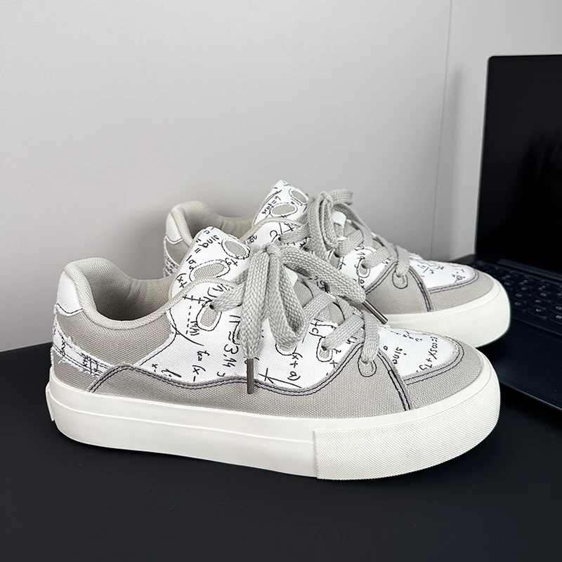Men's new thick soled casual shoes canvas shoes
