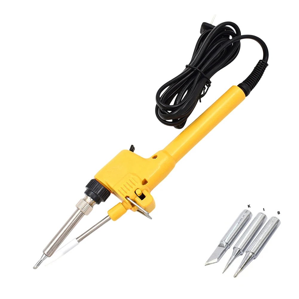 Soldador eléctrico con Clip para coche, núcleo de calefacción de cerámica, aislamiento térmico de silicona, CC de 12V, 60W