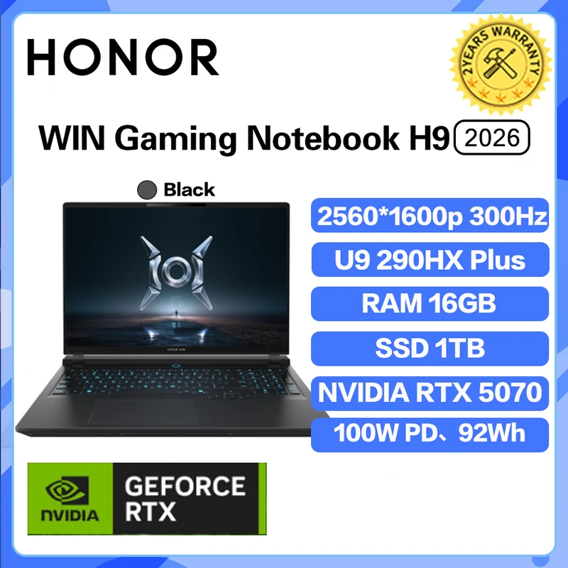 Honor WIN Gaming Notebook H7 2026 16 inch i7-14650HX WIN11 Pro RTX