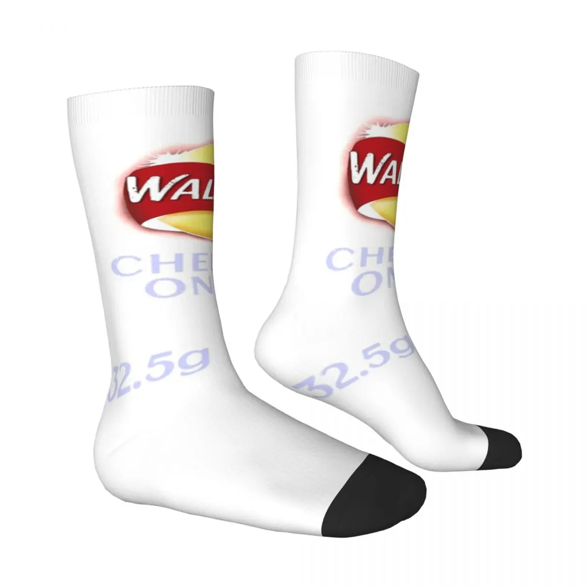 Walker Cheese Onion Crisps Design Graphic Men Women Socks Windproof Novelty Spring Summer Autumn Winter Stockings Gift