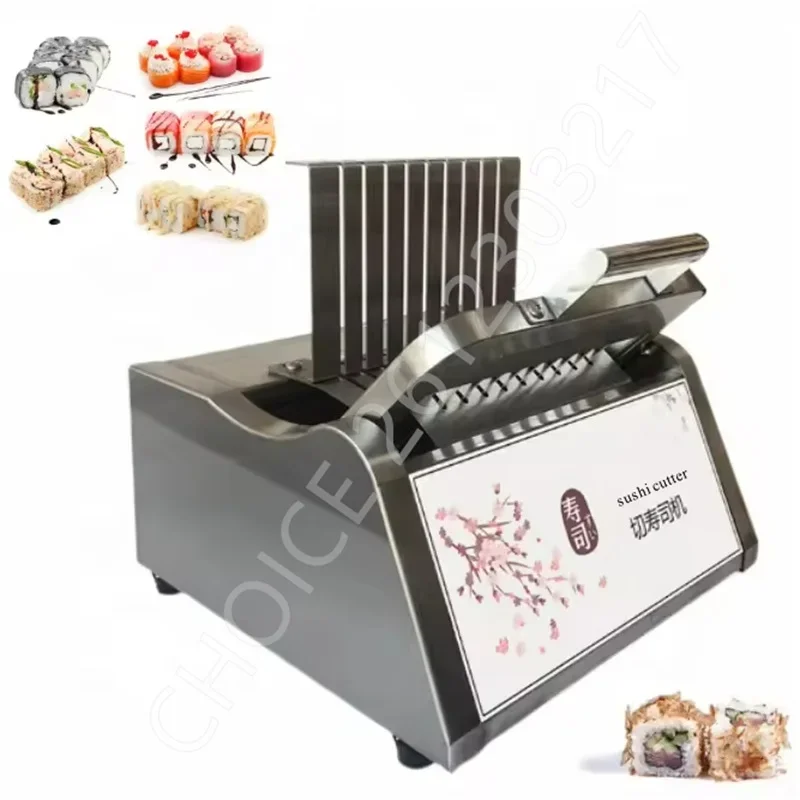 Portable Commercial Japanese Korean Sushi Roll Cutter Manual Sushi Cutting Machine Tabletop Sushi Roll Cutter