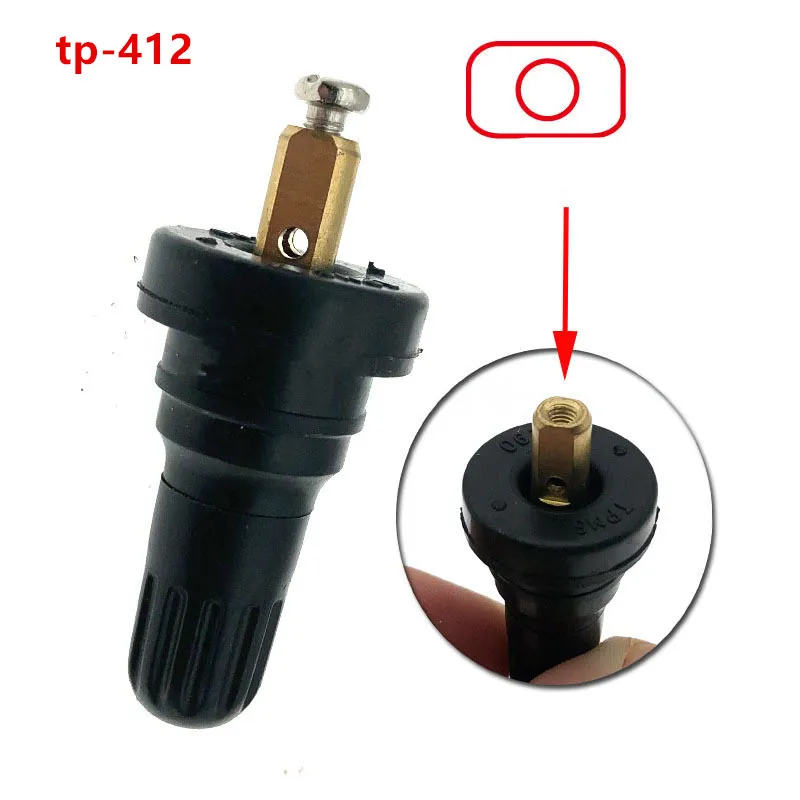 4pc TPMS Rubber Snap-in Tire Pressure Sensor Valve Stem Service Kit  Replacemen for 17-20008 20008 Tire Valves for BUICK