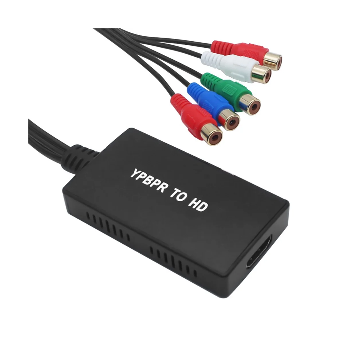 1080P Component to HDMI-Compatible Converter YPBPR RGB + R/L Audio to HDMI-Compatible Adapter 5RCA to HDMI-Compatible