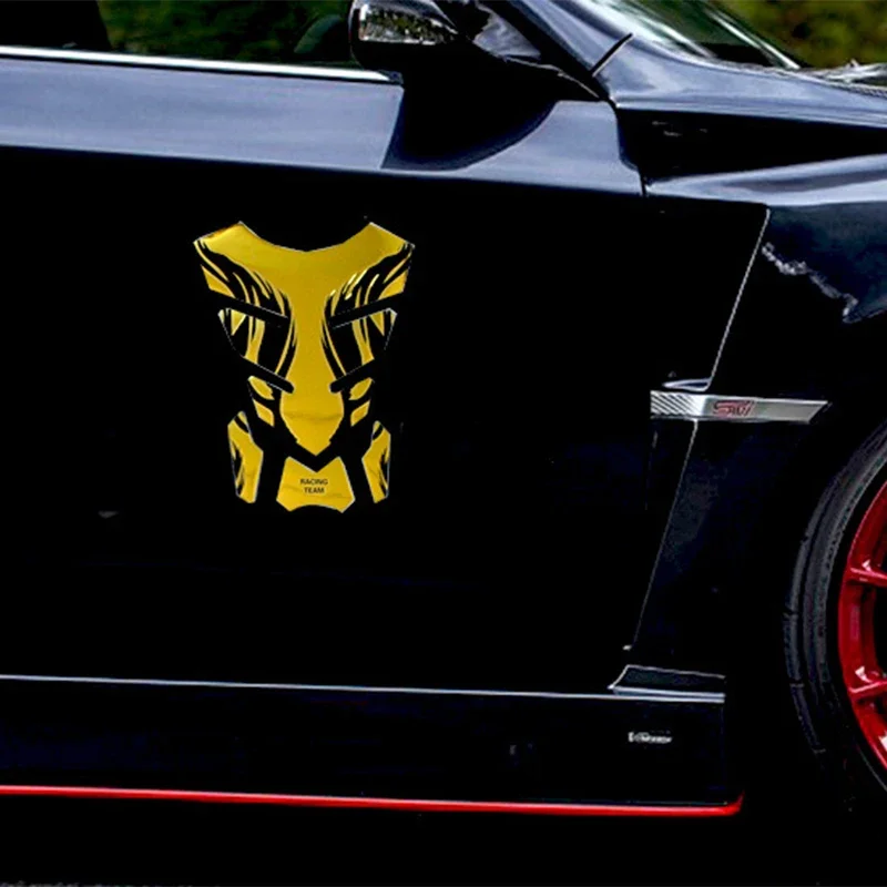 الألياف هيكل السمكة ملصقات سيارة دراجة نارية خزان الوسادة Tankpad حامي للدراجات النارية العالمي هيكل السمكة حامي غطاء الملحقات