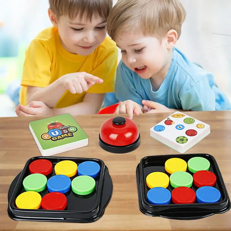 Crazy Push Table Games Educational Beaded Toys Toddler Matching Stacking Blocks Kids Geometric Wood Wooden Color Sorter Puzzle