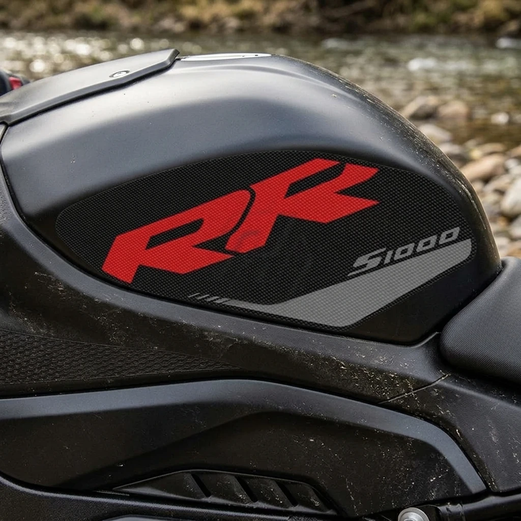 

Накладка на топливный бак для мотоцикла, боковая накладка для защиты коленей, противоскользящая, для BMW Motorrad S1000RR 2009-2018, наклейка