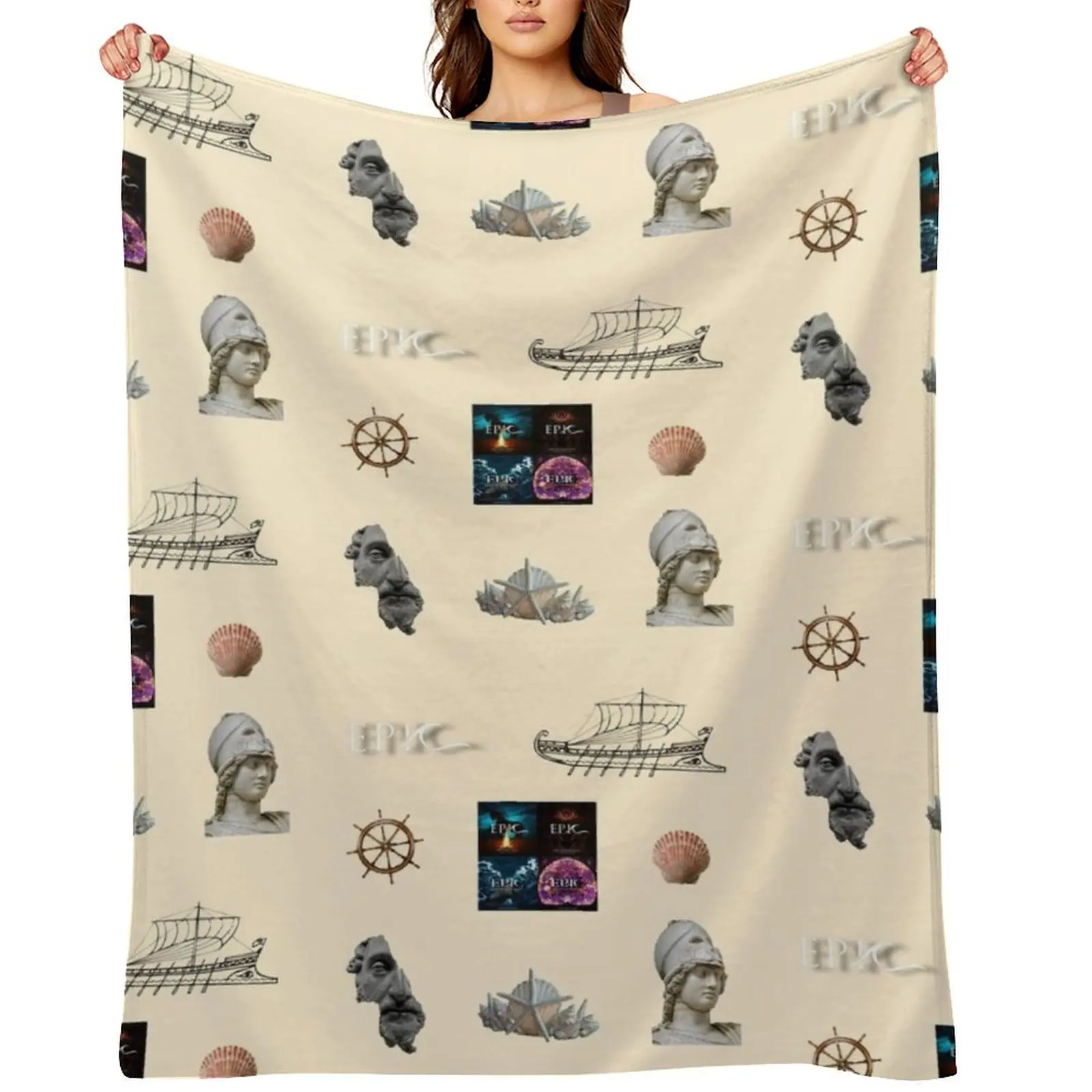 

Epic the musical sticker pack Throw Blanket Custom manga Travel warm winter Blankets