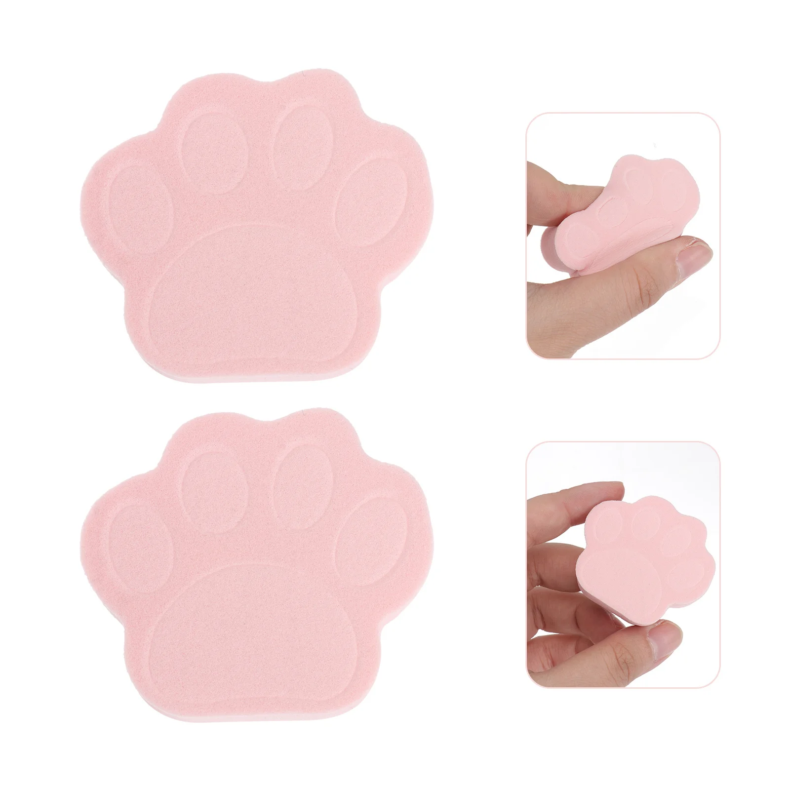 8 pçs pata de gato esponja facial puff macio elástico limpeza puff para remoção de maquiagem esfoliante e cuidados com a pele esponja facial