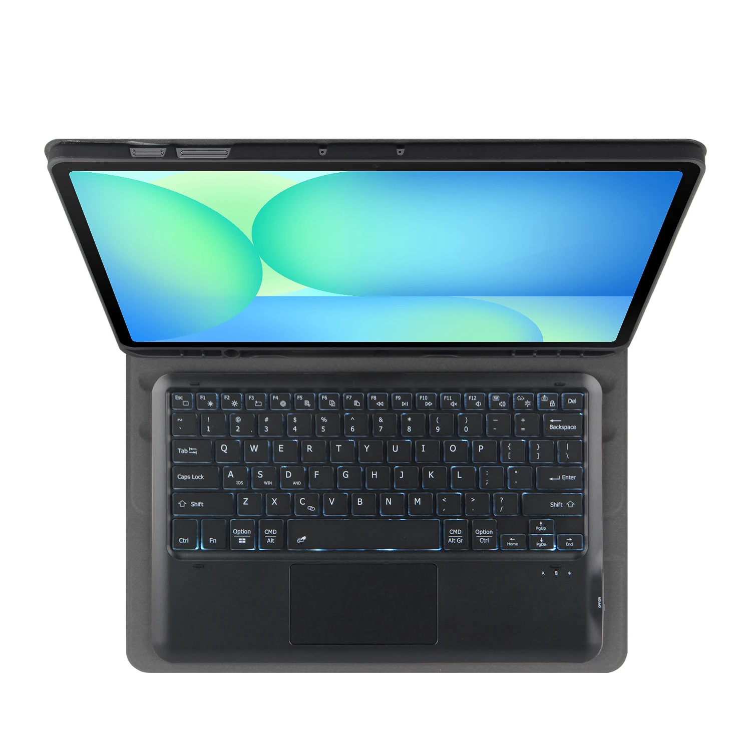 

Съемный чехол-клавиатура для Samsung Galaxy Tab S10 FE Plus 13,1-дюймовый чехол для планшета Tab S10 FE + 13,1-дюймовый чехол с держателем для карандашей