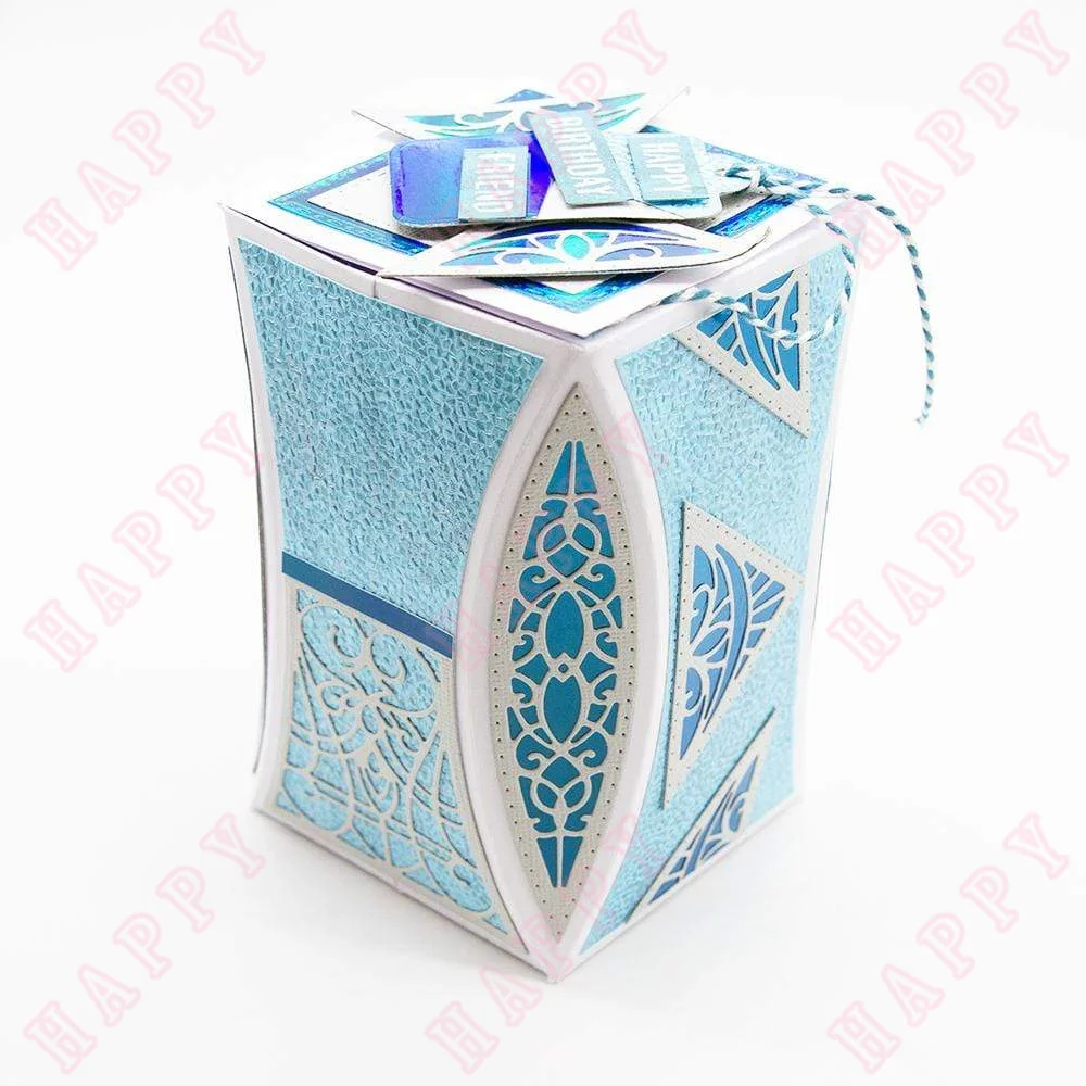 Luxurious Lantern Showcase Metal Cutting Dies Scrapbook Diary Decoration Paper Craft Embossing Template DIY Greet Card Handmade