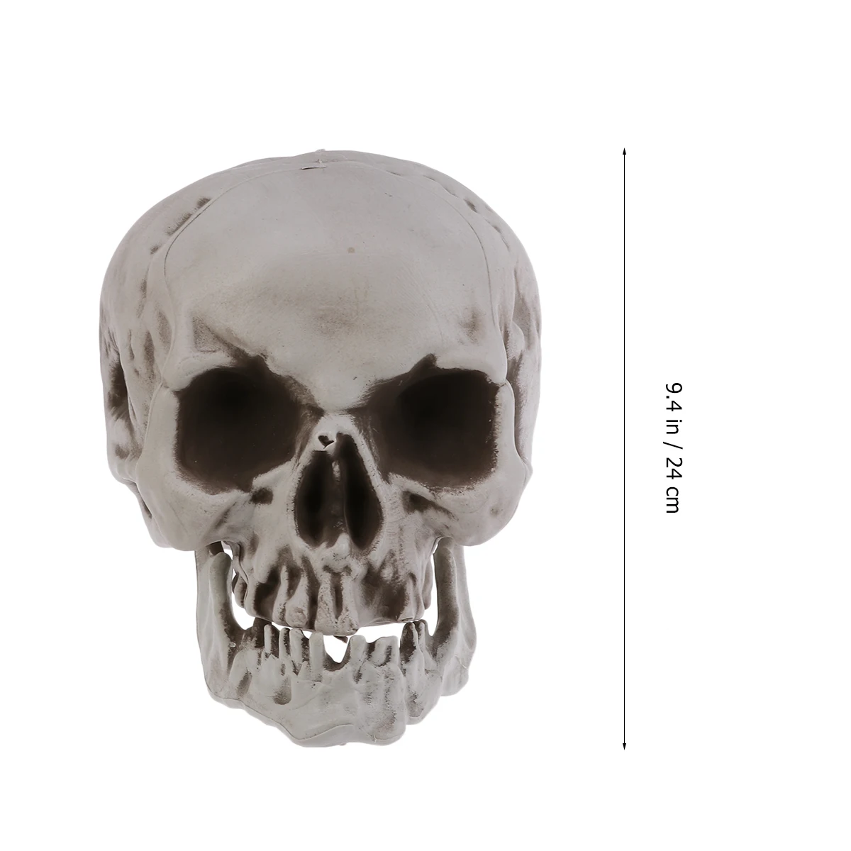 

Halloween Skull Ornament Scary Ghost Party Decor Masquerade Prop Desktop Plastic Bone Lightweight Bright Color Accessory Gift