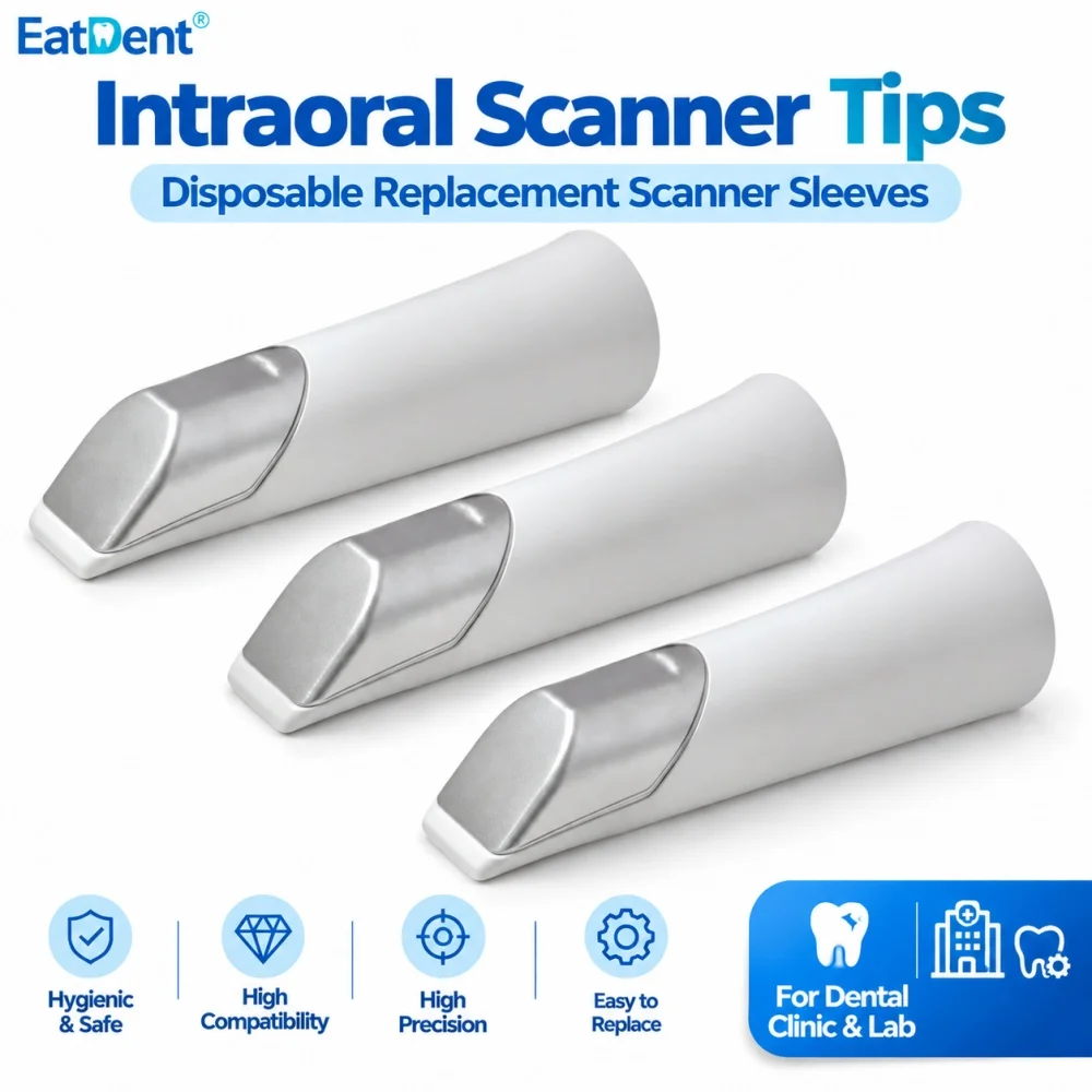 Dental Intraoral Scanner Tips with Mirror for TRIOS 3 Wireless/Wired/Core Intraoral Head Dental Scanner Instrument Accessories