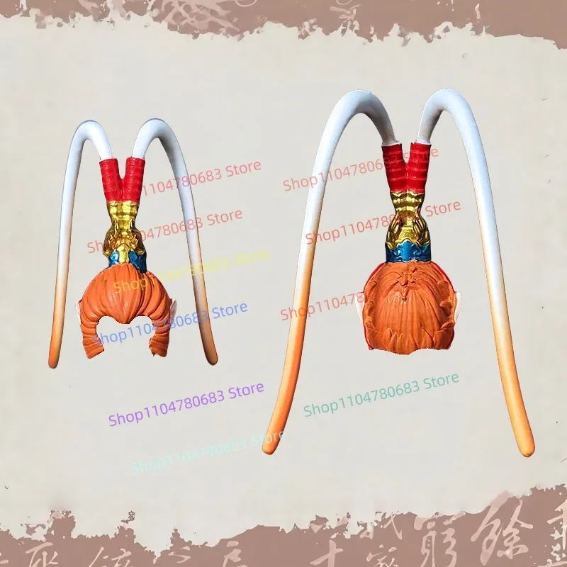 MOC 빌딩 블록 중국 신화 원숭이 왕 미니어처 입상 모델 갑옷 깃발 액세서리 유행 장난감 장식 선물