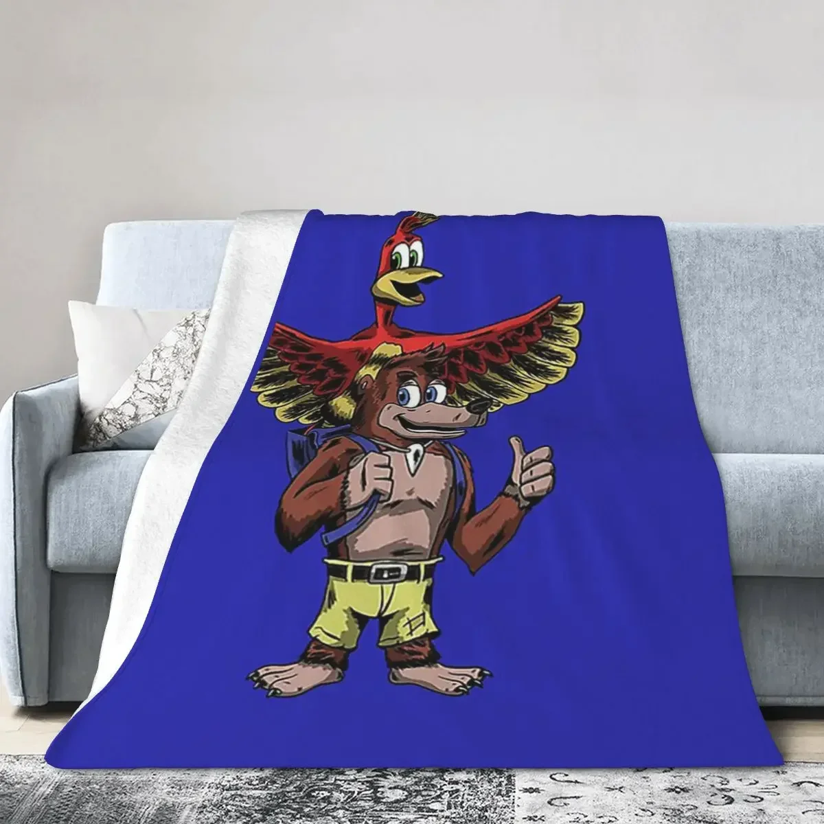 Banjo Kazooie Blanket Soft Warm Flannel Throw Blanket Bedspread for Bed Living room Picnic Travel Home Sofa