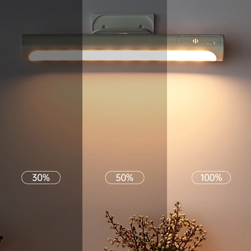 Lettura e apprendimento lampada da parete a LED striscia di aspirazione magnetica ricarica USB Touch luce notturna da comodino luce regolabile per