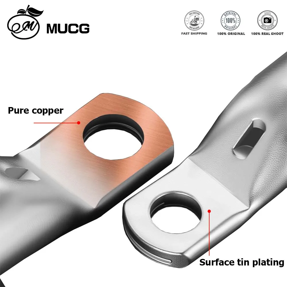 TM Small head Pure Copper Ring Terminal Narrow head Solid Copper Crimp Terminal Narrow edge Cable Wire Terminal Small edge lug