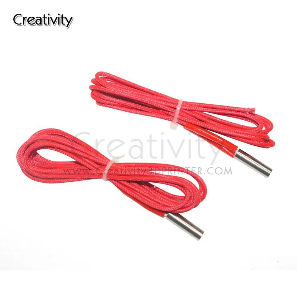 5Pcs 1M Verwarming Buis 6X20Mm Keramische Cartridge 12V30W 24V40W Heater Extrusie 3D Printer Deel Voor extruder