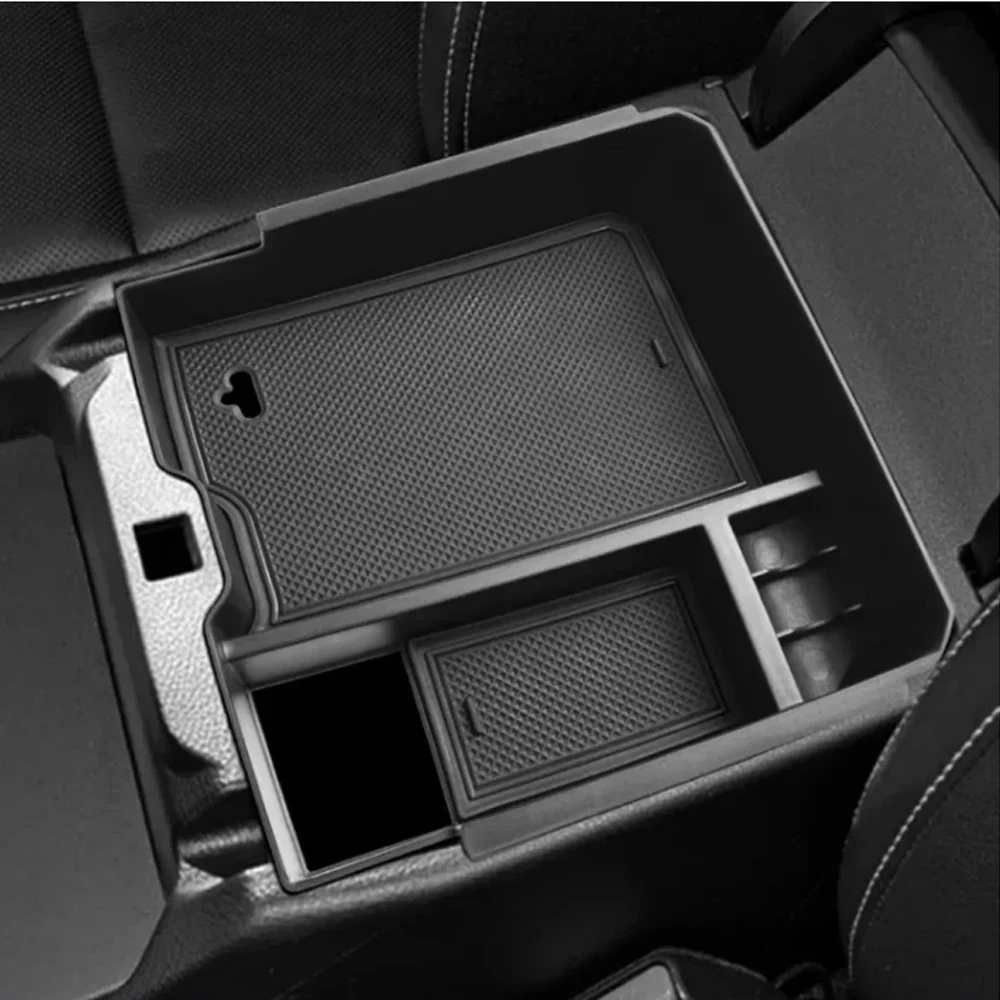 ABS-Armlehnen-Aufbewahrungsbox für Ford Ranger Everest 2023 2024 2025, Organizer, Mittelkonsolen-Tablett, Autozubehör – Detail 2
