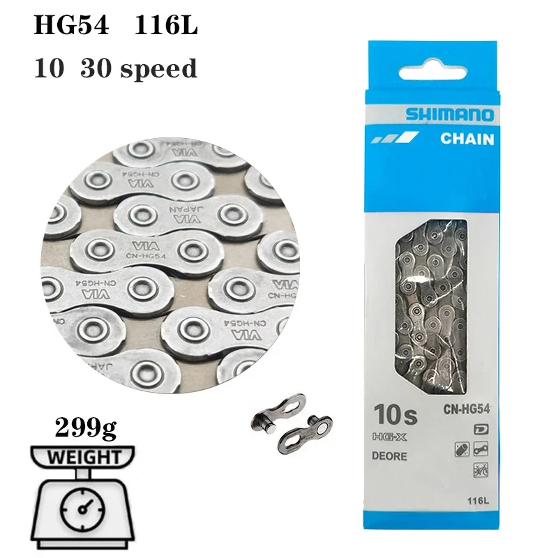 SHIMANO 10 Speed CN-HG95 MTB Bike Chain Ultra Narrow - HG-75 HG54 10S Mountain Bicycle Accessories New