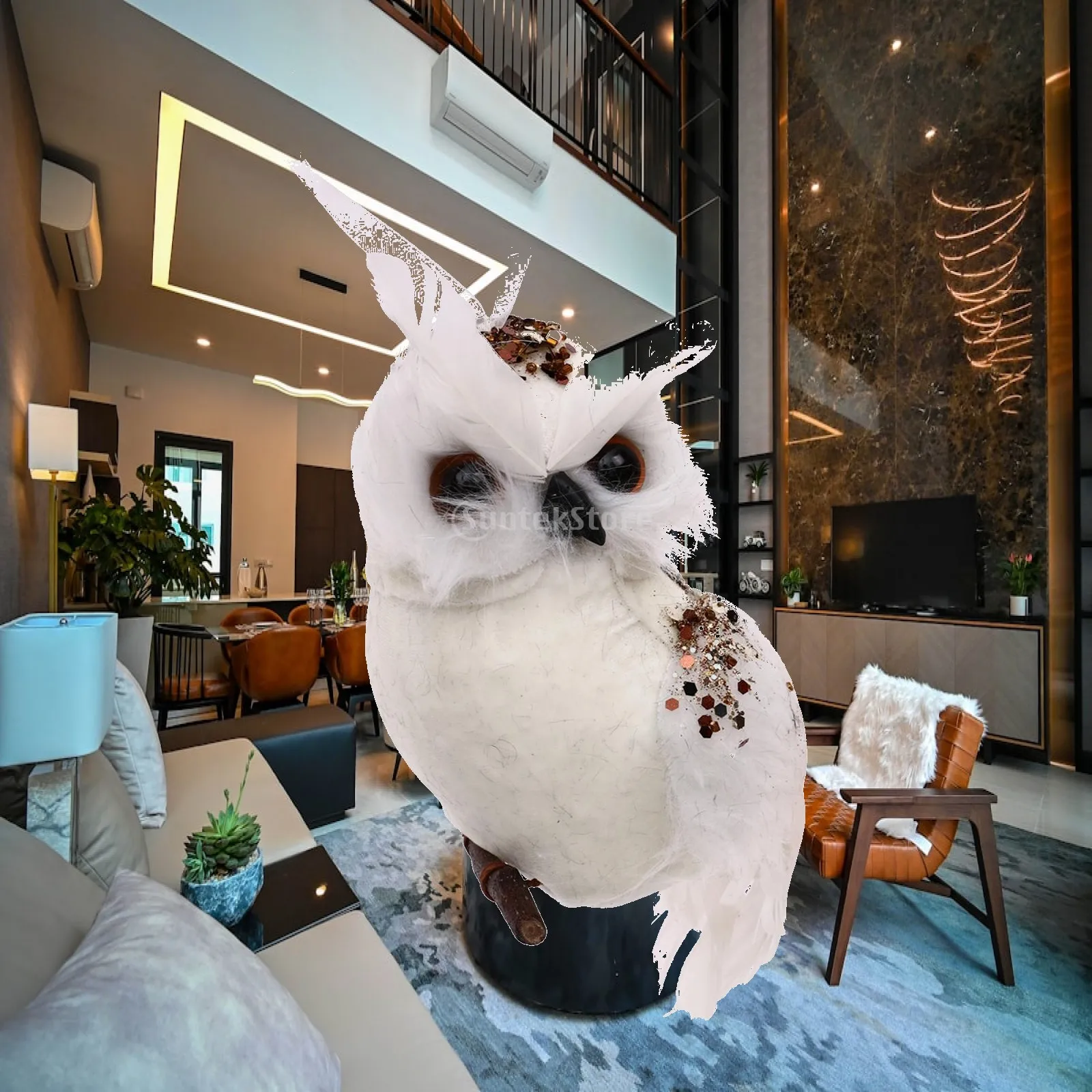 Artificial Owl Figurine Home Outdoor Garden Decoration Props