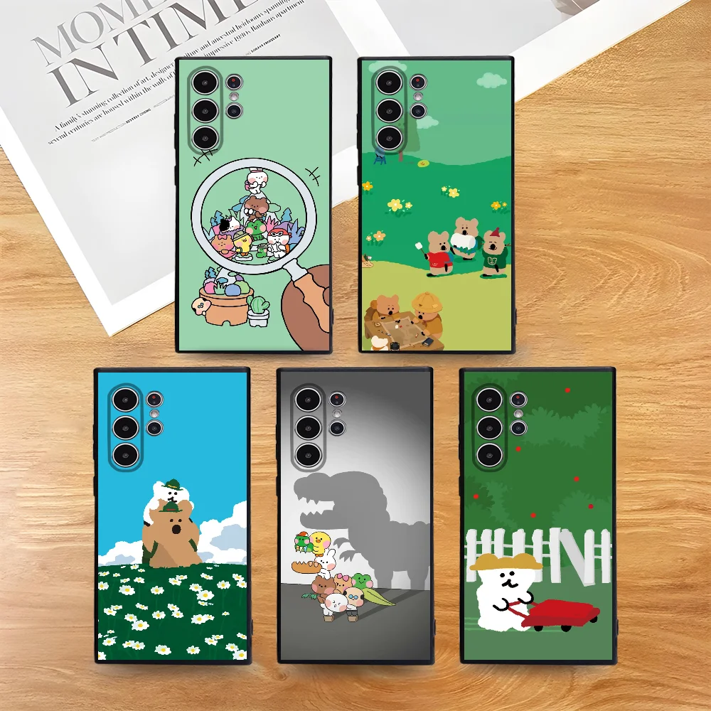 

Cute D_DinotaengS Quokka Phone Case For Samsung Galaxy S25 S24 S22 S23 Ultra S21 S20 Plus 5G Non-Slip Full Cover Soft Case
