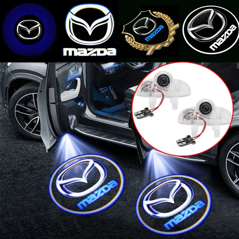 

for Mazda Mazda6 2009-2015 Mazda8 2011-2015 RX-8 2004-2010 CX-9 2013 2PCS Car Shadow Door Light Laser Projector Led Welcome Lamp