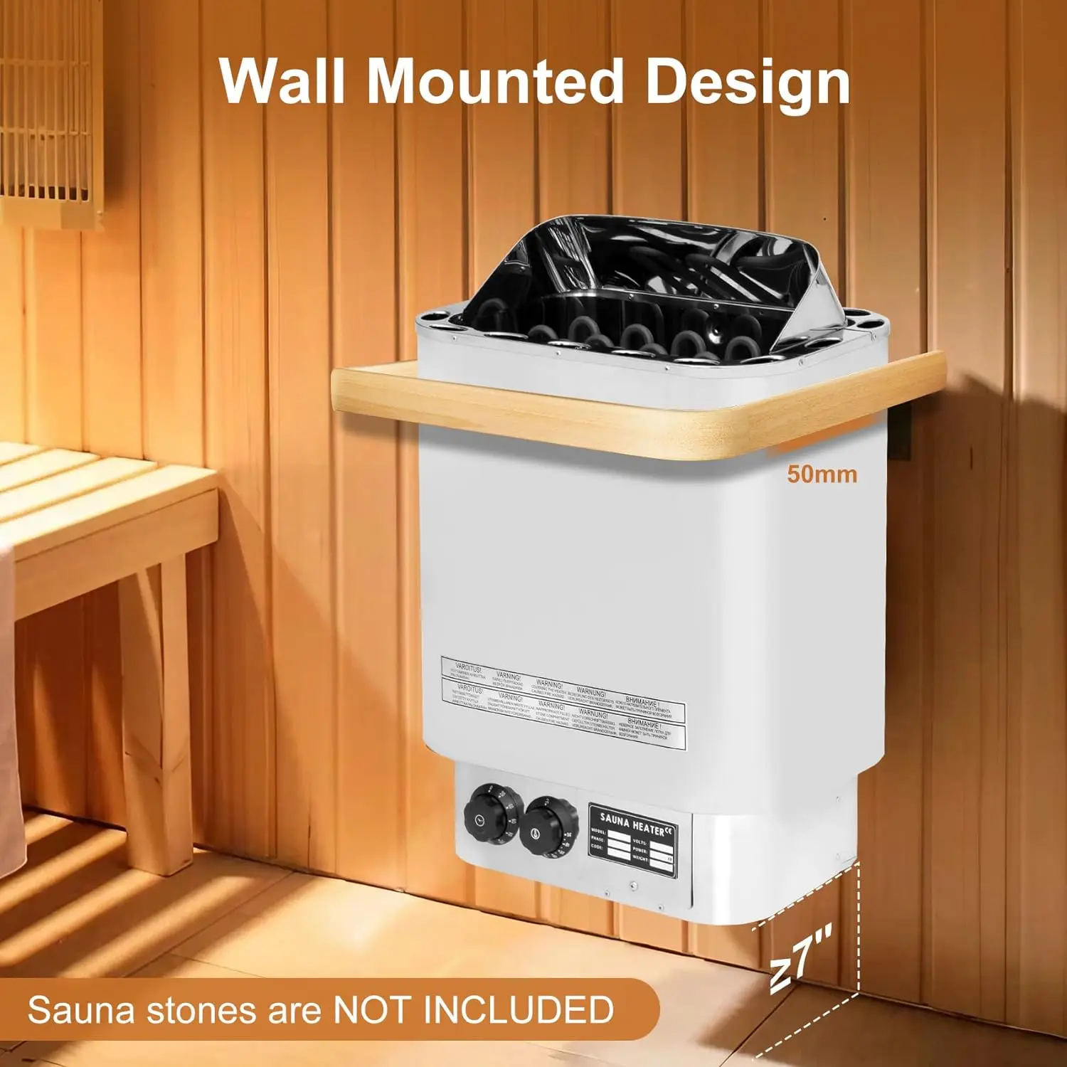 Inner Control Dry Steam Portable Electric Sauna Heater 8KW Sauna Stove