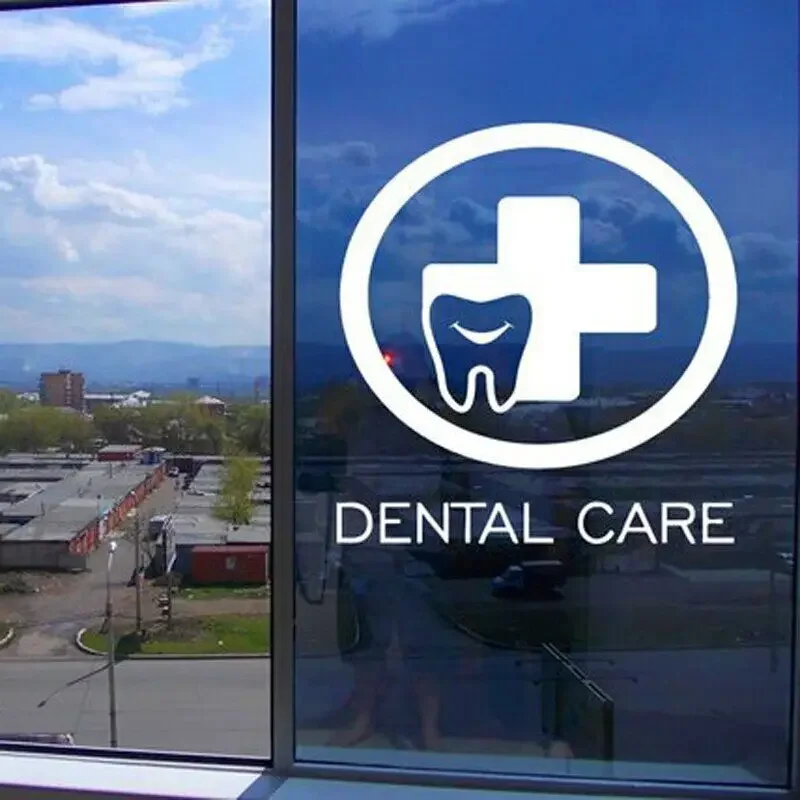 Dental Care Logo Dentist Wall Sticker Decal Art Vinyl Teeth Tools Mural Home Decor Art Wall Tattoo Modern Bathrooom Decals N85