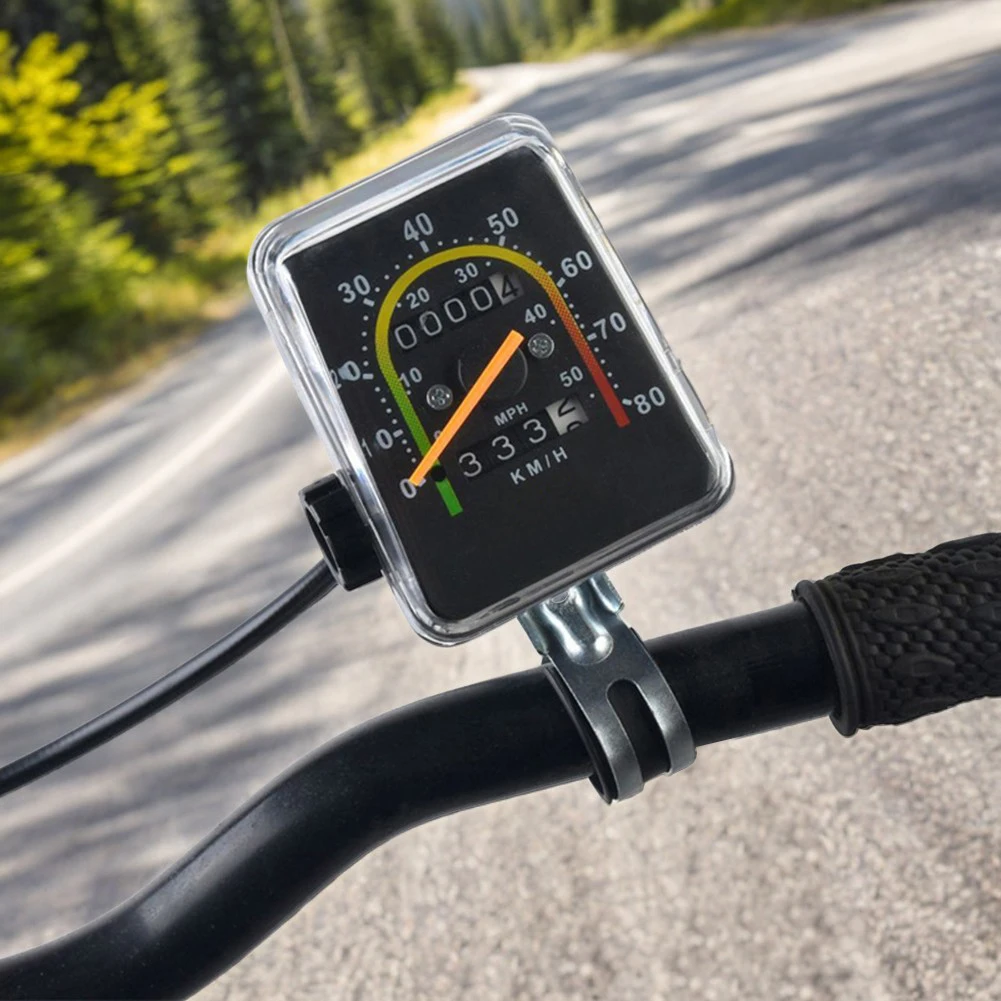 

Bike Speedometer Aluminum Alloy Construction Easy Installation Versatile Compatibility Waterproof Precise Mechanical Measurement