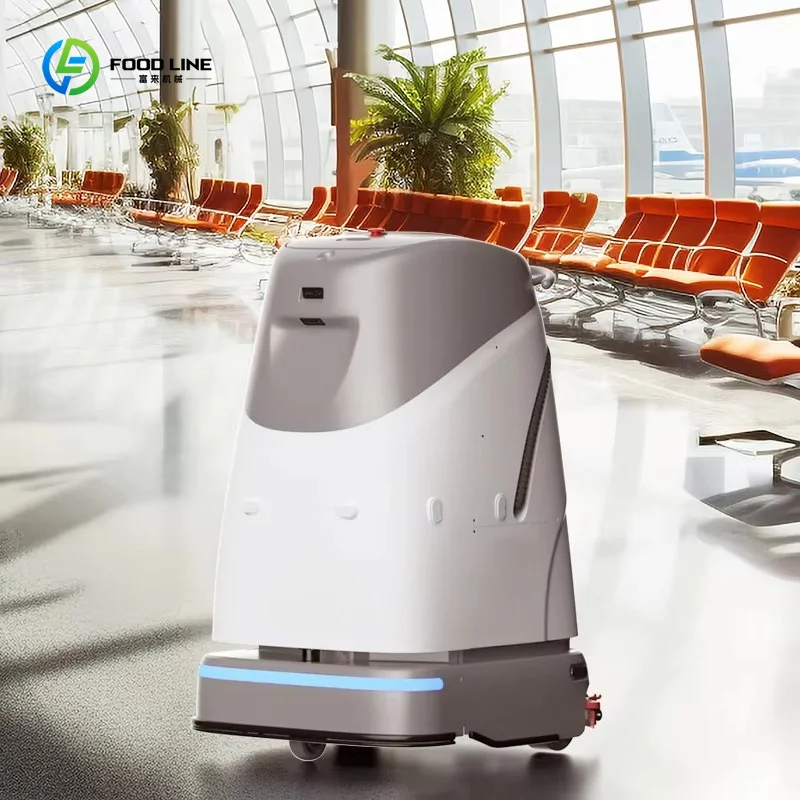 Automatic Unmanned Floor Scrubber Sweeper Mop for Mall Commercial Cleaning Equipment Custom