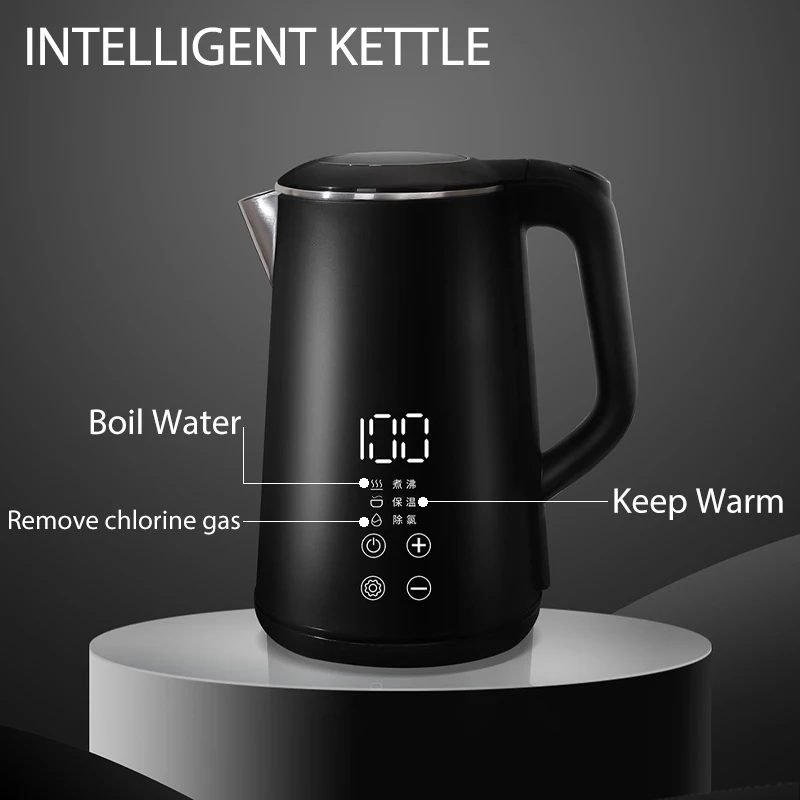 1500W Electric Kettle 1.6L Smart Temp Control Thermos Bottle Automatic Power-off Anti-scald Water Pot Household Appliances,220V