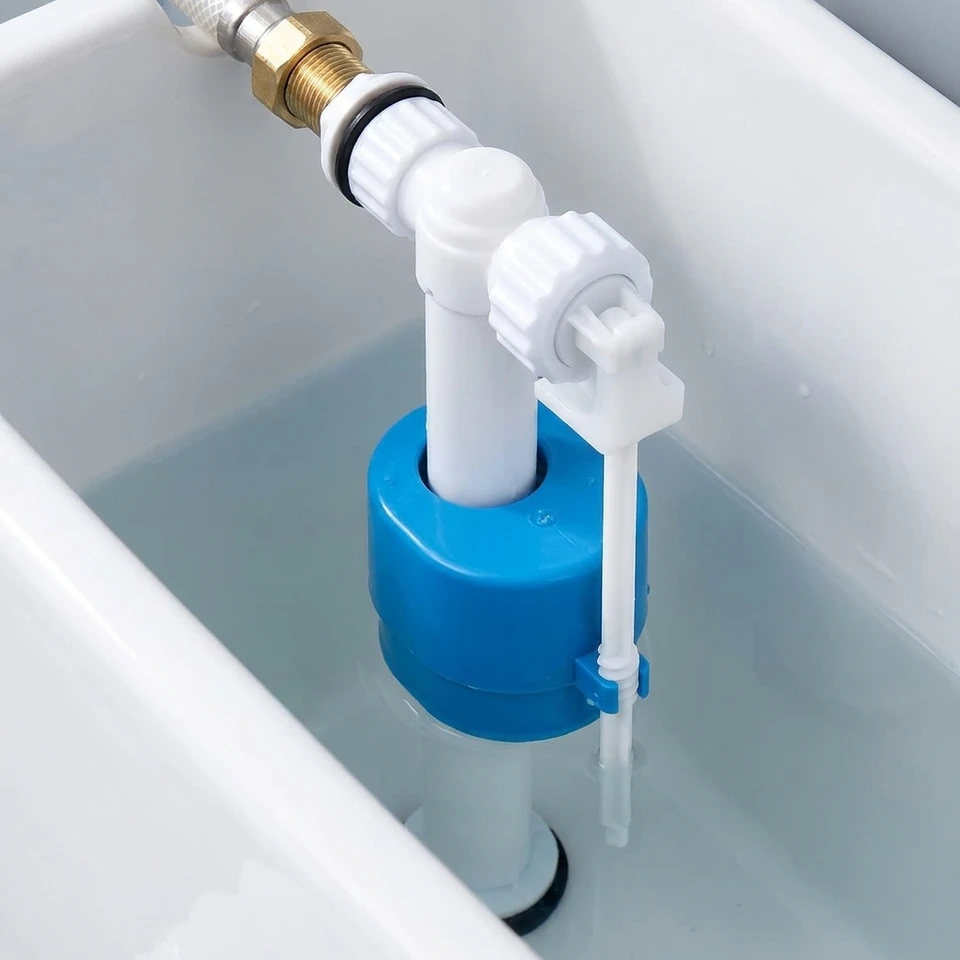 Toilet Cistern Filling Valve – Adjustable Height 20-35cm, G1/2 G3/8 G15/16 Thread Options, Universal Toilet Repair Kit, ABS Plastic, Easy Install